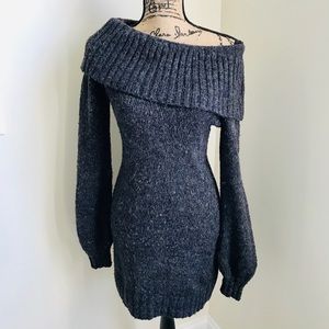 Over the shoulder mini dress